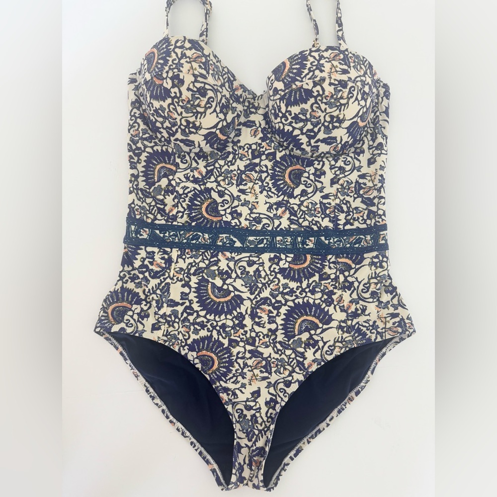 Tory Burch One Piece Swimsuit Size Medium And Cover Up - Picture 11 of 14